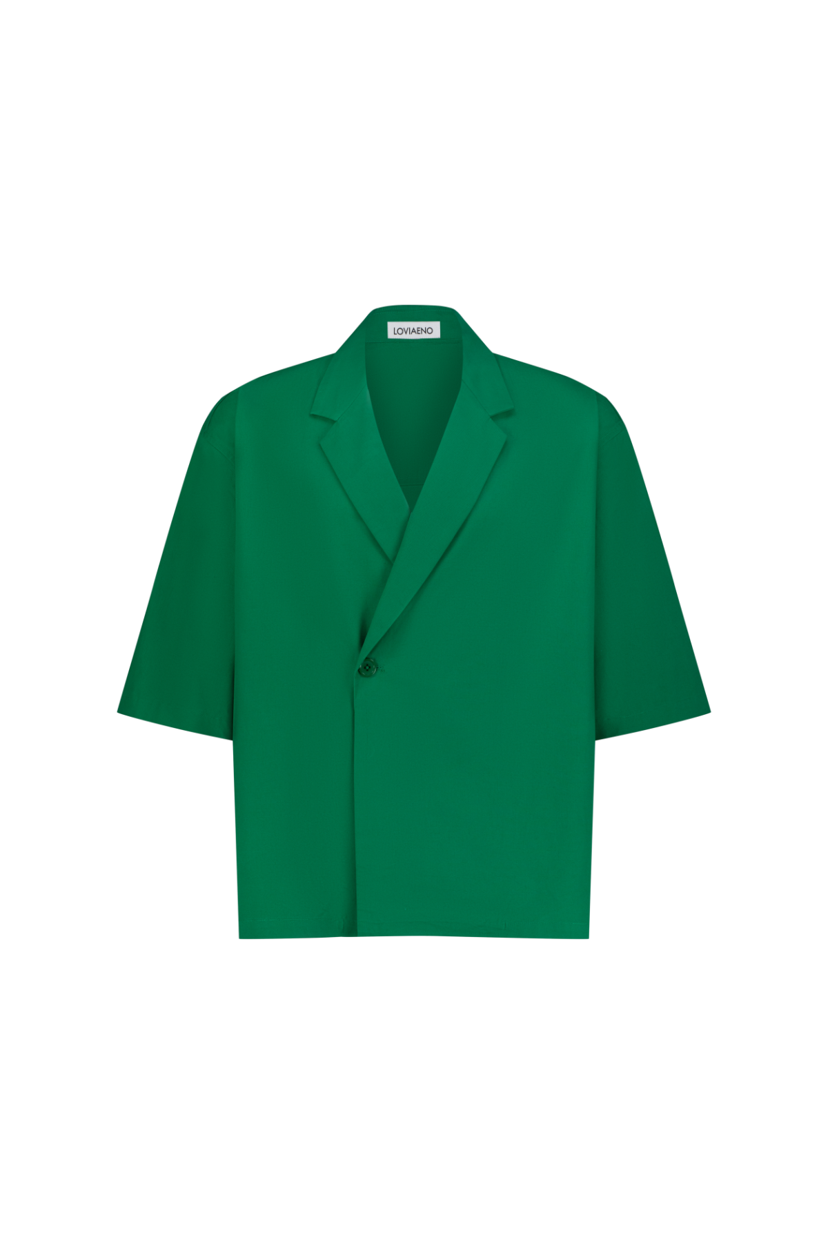 VENO Double Breasted Shirt Green