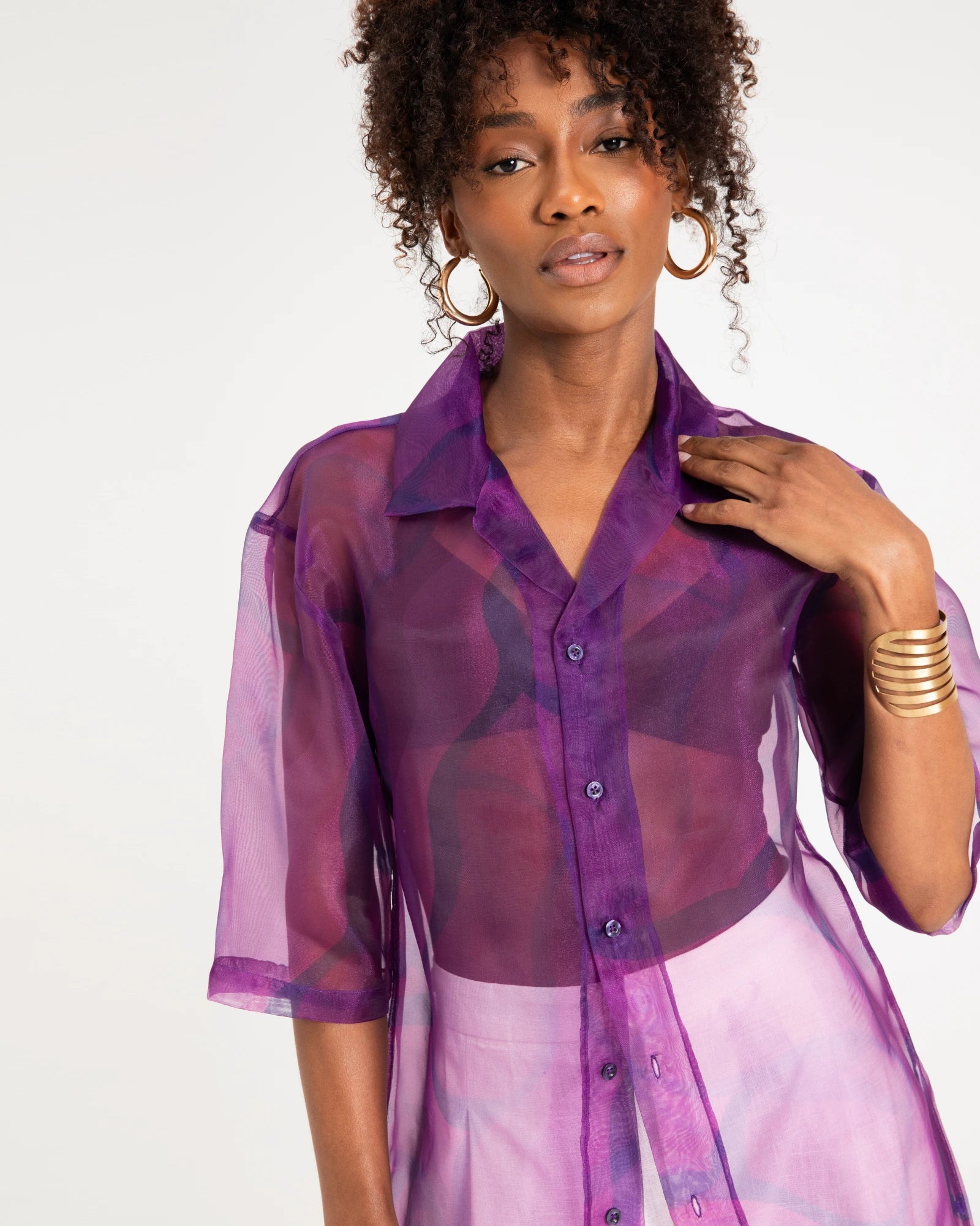 Fusa Organza Women Shirt | Organza Women Shirt | Loviaeno