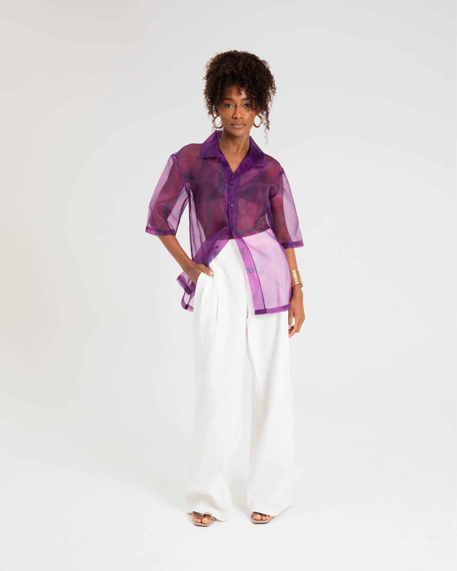 Fusa Organza Women Shirt | Organza Women Shirt | Loviaeno