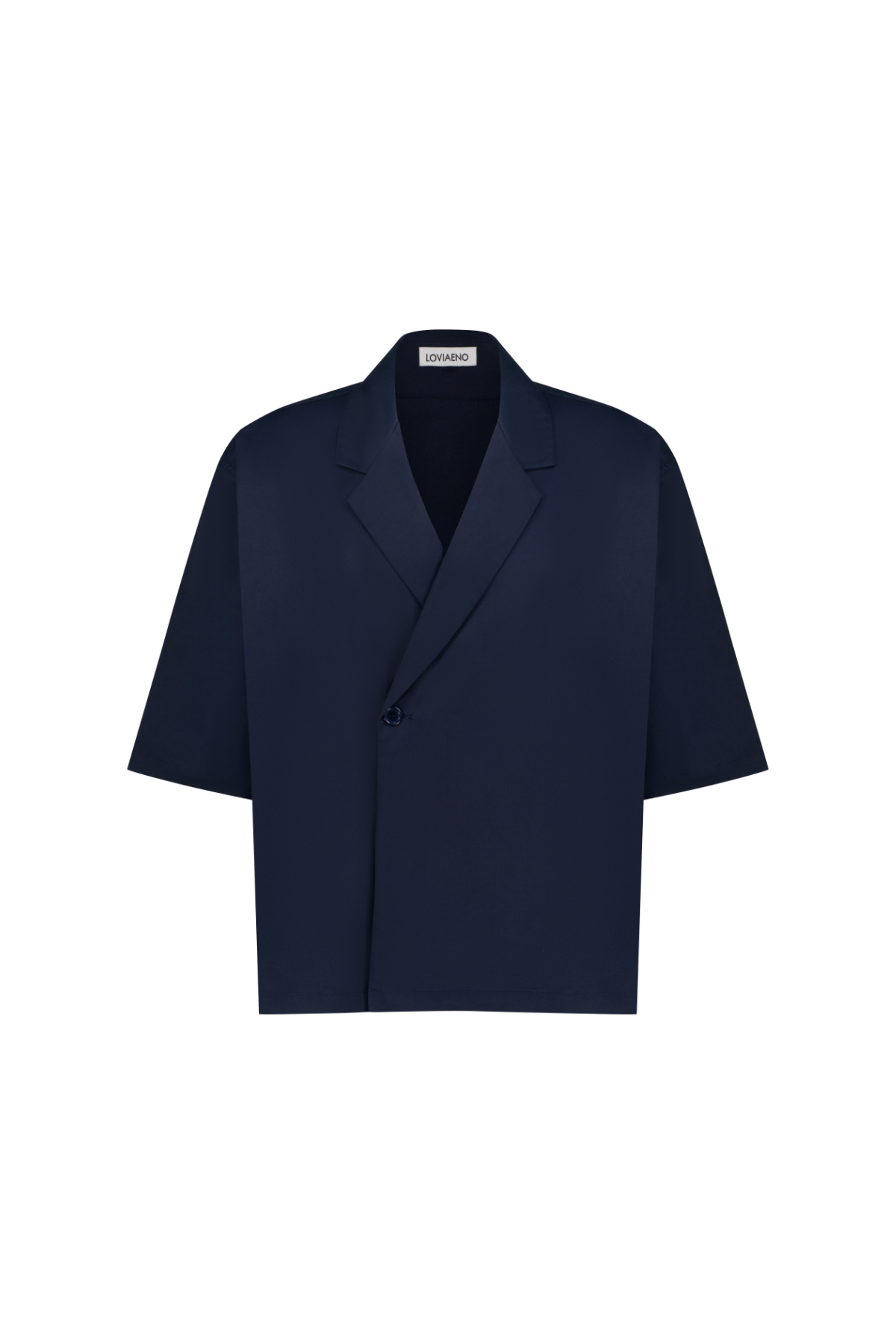 VENO Double Breasted Shirt Navy
