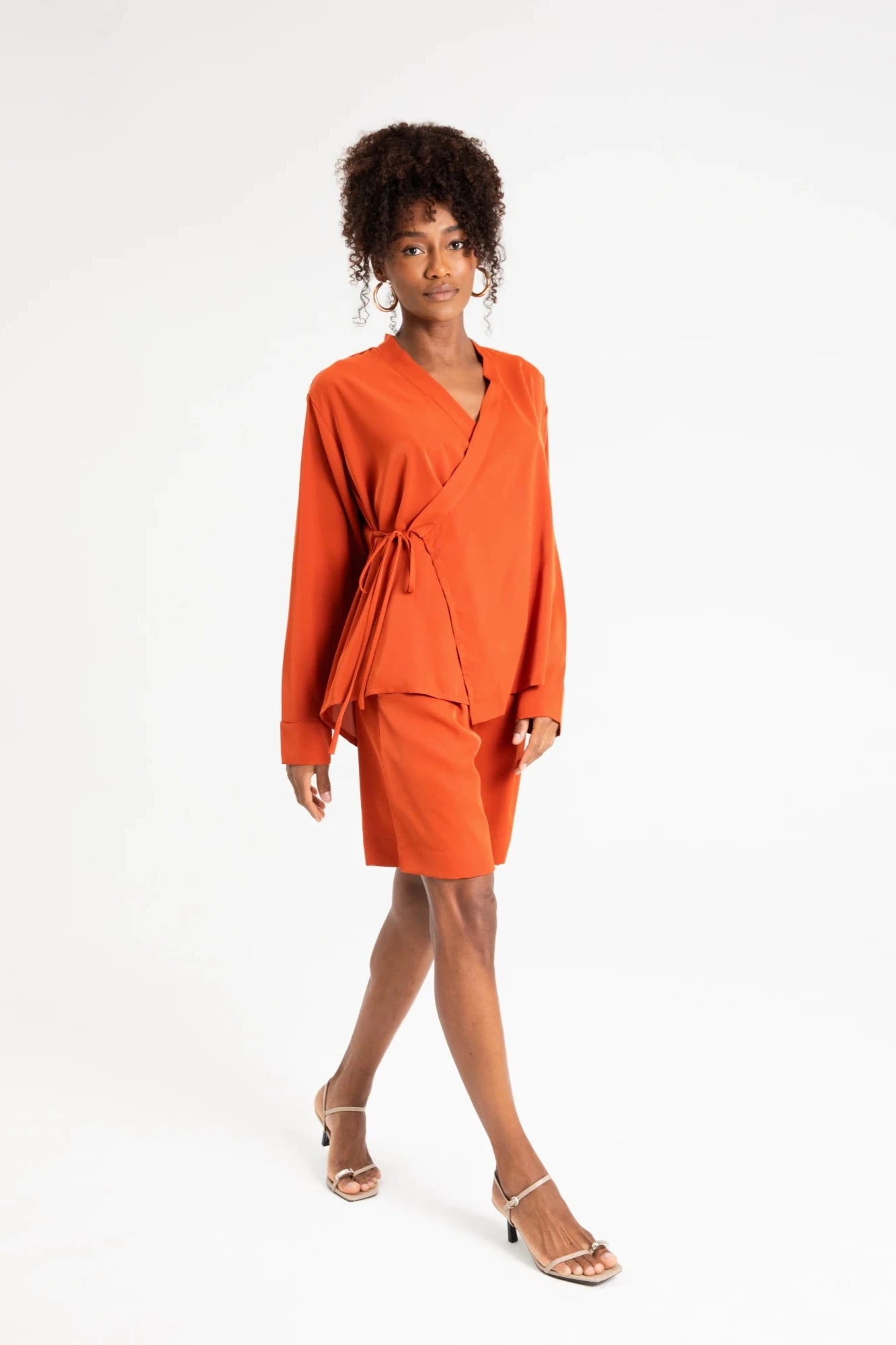 Tega Long Wrap Shirt | Tega Wrap Shirt | Loviaeno